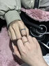 炙真銀樓本命年馬年銀情侶戒指男女一對戒活口生日本命年禮物送女朋友老婆 【玫瑰與獨角獸】情侶對戒 曬單實(shí)拍圖