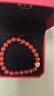 周大福柿柿如意柿子紅色玉髓手串足金黃金手鏈女生日禮物 EOR1373 曬單實(shí)拍圖