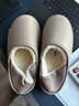 潔麗雅手術(shù)室拖鞋男士冬季外穿防滑保暖醫護用加絨加厚全包跟防水棉鞋女 咖色 42-43 【適合41-42】 曬單實(shí)拍圖
