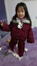 女童裝冬加絨加厚毛呢新款過(guò)年服兒童拜年服套裝保暖洋氣新年衣服 【加絨加厚內里兔毛】—高品質(zhì)面料不起球 110  建議身高100-110碼—高品質(zhì) 曬單實(shí)拍圖