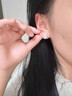 DRLS莫桑鉆圓形耳釘女結婚耳環(huán)耳圈女友生日禮物925銀表白禮物情人節 50分進(jìn)口莫桑耳釘一對+證書(shū)+豪華禮盒 曬單實(shí)拍圖
