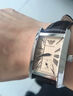 男女士手表情侶對表一對Armani復古羅馬數字皮帶方形石英AR0155 AR0154男款 曬單實(shí)拍圖