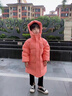 G.duck品牌童裝兒童羽絨服女童中長(cháng)款加厚保暖羽絨外套女孩寶寶冬季衣服 橘色 90 曬單實(shí)拍圖
