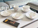 NINE CRANES新中式百搭碗盤(pán)餐具喬遷禮物景德鎮盤(pán)子碗盤(pán)組合高檔骨瓷餐具整套 32件家庭裝丨一級骨瓷丨高檔錦盒 曬單實(shí)拍圖