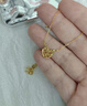 周大生黃金項鏈一鹿有你足金項鏈女項鏈圣誕節禮物送女友老婆生日禮物 足金項鏈 約2.5-2.6g+品牌禮盒 曬單實(shí)拍圖