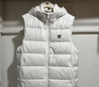 FILA 鵝絨|斐樂(lè )官方男裝羽絨馬甲2025冬新款網(wǎng)球運動(dòng)基礎保暖連帽外套 云菇白-WT L 175/96A/L 曬單實(shí)拍圖