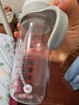愛(ài)得利（evorie）吸管奶瓶1-3歲直飲杯 嬰兒玻璃12個(gè)月以上300ml帶手柄重力球 曬單實(shí)拍圖