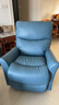 樂(lè )至寶【商場(chǎng)同款】樂(lè )至寶臥室客廳可躺休閑單椅塞納河LZL.765A 河畔藍-手動(dòng) 曬單實(shí)拍圖
