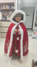 小豬班納（PEPCO）漢服女童披風(fēng)斗篷加絨小女孩中國風(fēng)兒童拜年服古風(fēng)冬季 披風(fēng) 130 曬單實(shí)拍圖