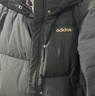 阿迪達斯（adidas）長(cháng)款連帽女款羽絨服冬季時(shí)尚潮流運動(dòng)舒適保暖外套 黑色 L 曬單實(shí)拍圖