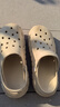 潔麗雅手術(shù)室洞洞鞋男士夏季外穿防滑沙灘涼鞋厚底EVA防臭醫用拖鞋男 米色 【蜂窩防滑、久站不累】 44-45 【適合43-44碼】 曬單實(shí)拍圖