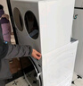 海信（Hisense）璀璨棉花糖三筒E8Q-1 全自動(dòng)滾筒洗衣機全家筒 4合1熱泵洗烘活水健康自由組合WH130E8Q-1+WV20W 曬單實(shí)拍圖