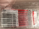 日本MUJI無(wú)印良品筆芯黑色替芯0.5按動(dòng)中性筆替換考試簽字水筆 按動(dòng)筆芯：紅色筆芯10支 曬單實(shí)拍圖
