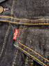 Levi's李維斯情侶同款美式經(jīng)典復古休閑時(shí)尚潮牌修身牛仔夾克外套 深藍色 S 曬單實(shí)拍圖