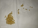 歐斯若 100顆 鍍金珠子隔珠 小金珠KC金銀色光面圓珠diy手工串珠配件 曬單實(shí)拍圖