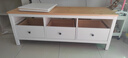 宜家（IKEA）HEMNES漢尼斯實(shí)木電視柜小戶(hù)型帶抽屜歐式簡(jiǎn)約現代輕奢 白色漆/淺褐色148x47x57cm 曬單實(shí)拍圖