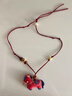 初享（CHUXIANG）手工布藝小馬吊墜串珠項鏈女本命年小眾設計感長(cháng)款毛衣鏈秋冬配飾 紅色小馬串珠項鏈 曬單實(shí)拍圖