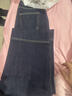 德莉婭丹寧藍闊腿牛仔褲女2025年秋冬新款加絨絲巾腰帶潮流時(shí)尚直筒褲女 丹寧藍長(cháng)褲加絨 （收藏加購送腰帶） XL (29) 建議115-125斤 曬單實(shí)拍圖