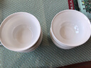 斯凱綈（Sky Top）米飯碗骨瓷小湯碗純白陶瓷家用酒店餐具套裝4.5英寸金鐘碗10件 曬單實(shí)拍圖