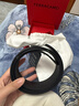 菲拉格慕（Ferragamo）男士腰帶男皮帶商務(wù)正裝 雙面3.5CM寬可自由裁剪送男友禮物禮盒裝 675542 689112槍扣 黑啡雙面 曬單實(shí)拍圖