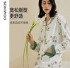 sohiwoo月子服春夏純棉產(chǎn)后孕婦睡衣四季款產(chǎn)婦哺乳家居服套裝 萌鴨奇遇 XL 曬單實(shí)拍圖
