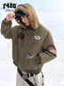 F426【趙露思同款】冬季新款美式復古連帽毛領(lǐng)派克棉服 軍綠色 XL 曬單實(shí)拍圖