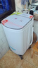 潔小鴨家用單獨衣服脫水機甩干機專(zhuān)用脫水桶小型單桶甩干桶宿舍租房用 22kg【幸福瞬間款】(藍光不銹鋼桶）+平衡圈 曬單實(shí)拍圖