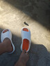 心楠踩屎感拖鞋男士夏季外穿不易臭腳厚底浴室運動(dòng)戶(hù)外軟底涼拖鞋男 白橙色[44-45穿42-43腳]鞋墊隨機 曬單實(shí)拍圖