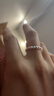 碧秀堂2mm極細澳白小米珠天然海水母貝珍珠輕奢貝珠指環(huán)戒指尾戒跑環(huán)女 白色3mm(90%人選擇) 11號 曬單實(shí)拍圖