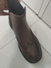 FED復古短靴秋季新款女靴棕色切爾西靴粗跟煙筒靴女D0907-ZCA069 曬單實(shí)拍圖