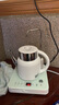 容聲（Ronshen）自動(dòng)上水電熱燒水壺家用燒水功夫茶具泡茶套裝抽水煮茶器電磁爐智能保溫一體機快壺電壺茶臺茶幾 0.8L 白色 曬單實(shí)拍圖