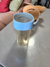 HEGEN海格恩學(xué)飲杯1歲以上240ml兒童PPSU多功能嘬口杯廣口直飲喝水杯藍 曬單實(shí)拍圖