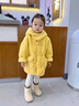 G.duck女童外套秋冬2025新款兒童羊羔毛上衣女寶寶冬裝加絨加厚毛毛大衣 黃色 cm 90 曬單實(shí)拍圖