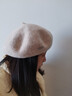 玖慕（JIUMU）純羊毛貝雷帽秋冬季保暖毛呢畫(huà)家帽日系英倫復古經(jīng)典百搭帽子女 曬單實(shí)拍圖