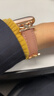 方哲品牌原裝適用蘋(píng)果s10表帶iwatch9/8/7真皮小蠻腰腕帶ApplewatchUltra3/2/1替換帶輕奢女款S11腕帶 【豆沙色】玫瑰金扣 適用iwatch S10/S11【42MM表盤(pán)】 曬單實(shí)拍圖