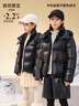 高梵黑金兒童鵝絨服4.0童裝羽絨服官方旗艦男女童短款連帽親子羽絨服 曜石黑 170 曬單實(shí)拍圖
