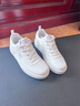 特步女鞋運動(dòng)休閑鞋舒適通勤板鞋輕便百搭小白鞋潮流時(shí)尚情侶休閑鞋女 帆白 【潮流ING百搭小白鞋】 36 曬單實(shí)拍圖