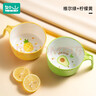 如山兒童輔食碗吃飯專(zhuān)用碗防摔防燙新生嬰幼兒手柄飯碗小孩寶寶餐具 維爾綠-450ML大容量 曬單實(shí)拍圖