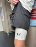 安德瑪（Under Armour）HeatGear 男訓練健身運動(dòng)高彈緊身短褲1361602 白色100 L 曬單實(shí)拍圖
