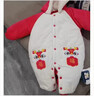 Wqsugnt國際品牌童裝A類(lèi)新生嬰兒連體衣秋冬裝棉加厚保暖棉服加絨爬服 福氣醒獅【加絨加厚】【禮盒裝+當日發(fā)貨】 80cm 曬單實(shí)拍圖