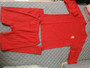 雅鹿兒童保暖內衣套裝本命年男童馬年女大童紅色純棉秋衣秋褲12歲 曬單實(shí)拍圖