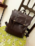 Walker Shop品牌雙肩包女真皮百搭女士背包大容量旅行包通勤電腦包 棕色 曬單實(shí)拍圖