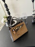 CinvaiKrose官方店小c&k復古手拎凱莉包包女包2025新款高級感斜挎包生日禮物 棕色Brown【送女友老婆女生禮物走心實(shí)用】 曬單實(shí)拍圖