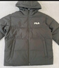 斐樂(lè )（FILA） 羽絨服男裝冬季保暖連帽運動(dòng)休閑長(cháng)袖加厚外套開(kāi)衫男裝上衣 正黑色-BK M 170/92A 曬單實(shí)拍圖