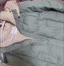 香影【甜甜鴨】撞色連帽羽絨服女2025冬季新款90白鴨絨工裝短外套 淺灰 S 155/80A/85-95斤 曬單實(shí)拍圖