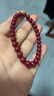 石玥珠寶收藏級透光朱砂手串大紅晶砂原礦高含量朱砂手鏈男女士款 6-6.5mm 曬單實(shí)拍圖