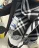博柏利（BURBERRY）【明星同款】圍巾男女 格紋羊絨圍巾 黑色 曬單實(shí)拍圖