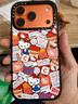 CASETIFY Hello Kitty x CASETiFY 三麗鷗聯(lián)名 貼紙 適用于iPhone17/16/15 Air/Pro/Max手機殼 透明黑框Magsafe iPhone 17 Pro 曬單實(shí)拍圖