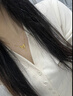 周大福愛(ài)心在逃公主蝴蝶結黃金項鏈女(工費:320計價(jià))F231887生日禮物 40cm 足金 約7.10g 曬單實(shí)拍圖