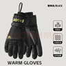 騎行滑雪手套男女冬季保暖觸屏羽絨棉情侶款加厚騎車(chē)防寒戶(hù)外登山 男款黑色 曬單實(shí)拍圖